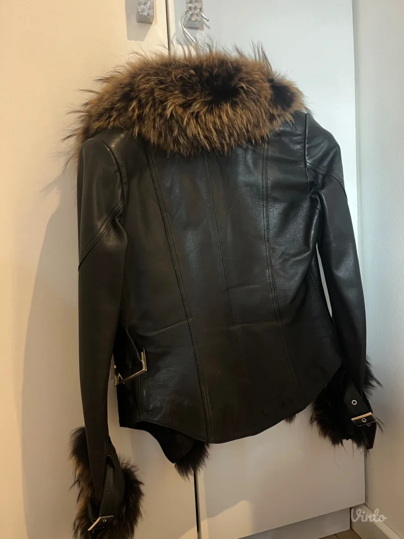 Kozna jakna sa prirodnim krznom