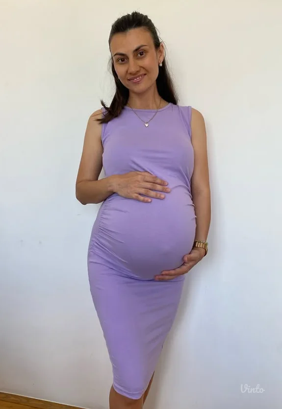 Trudnička haljina XXL CRNA