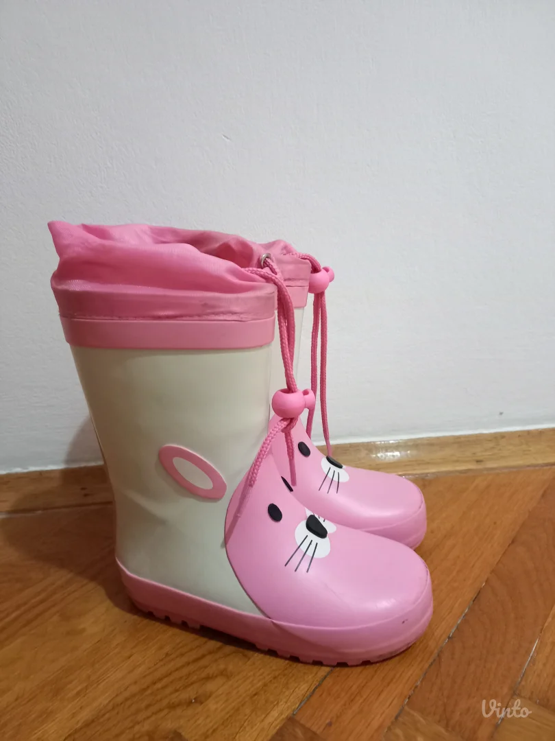 Postavljene gumene čizme za devojčicu 25