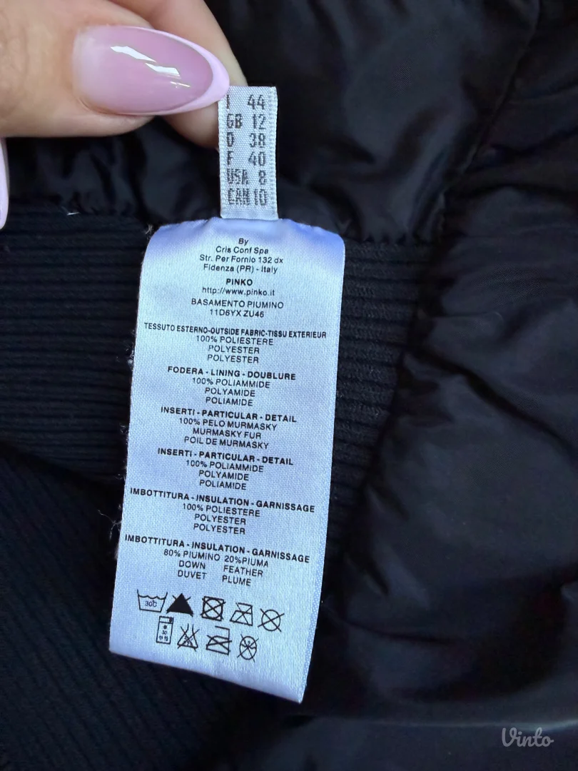 PINKO ORIGINAL jakna sa perjem