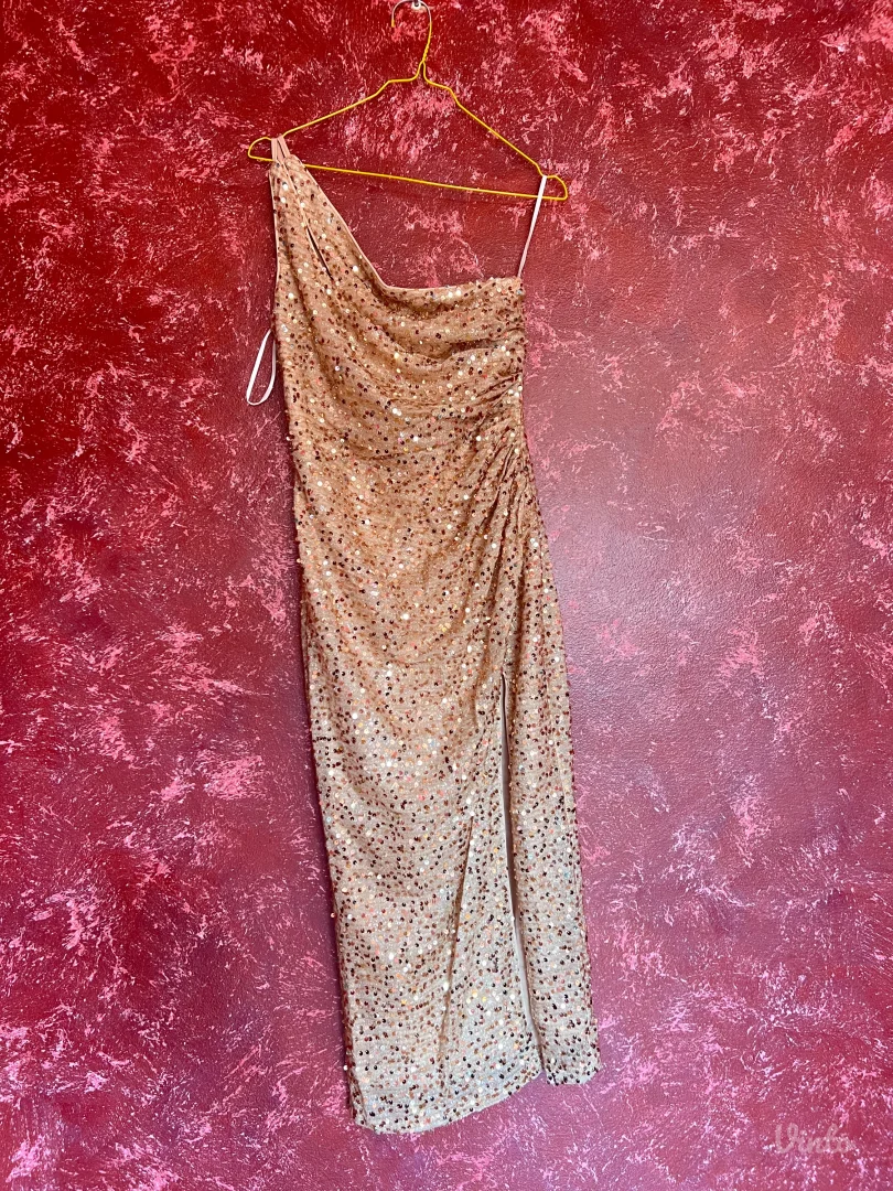 Zlatna haljina - S - Novo