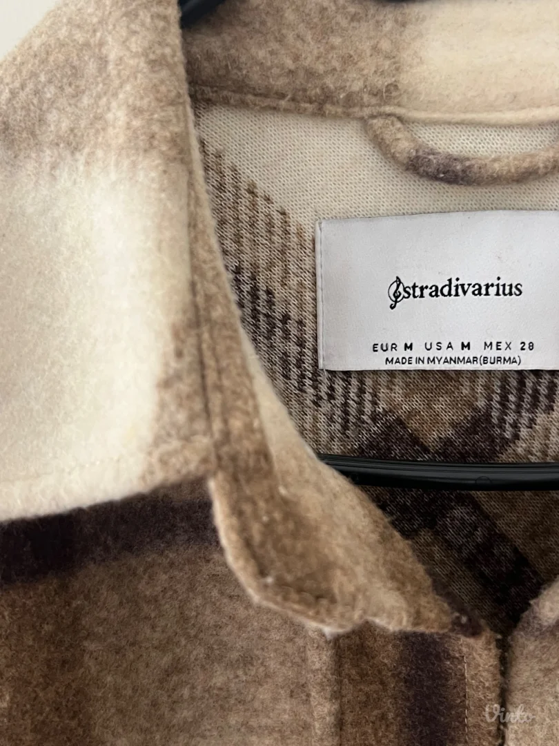 Stradivarius karirana jaknica/kosulja