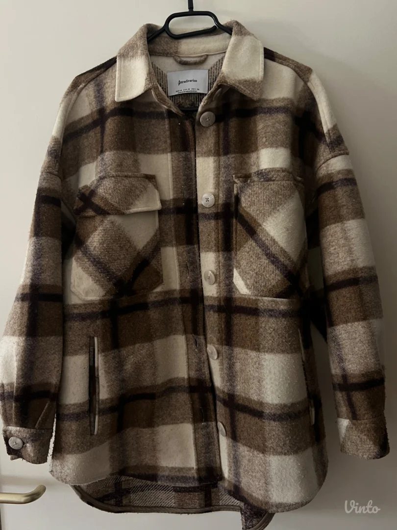 Stradivarius karirana jaknica/kosulja