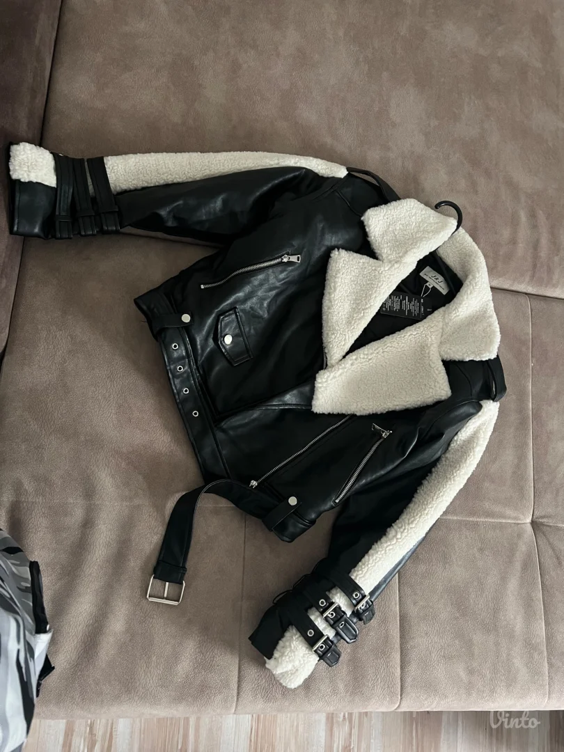 Kozna jakna sa krznom