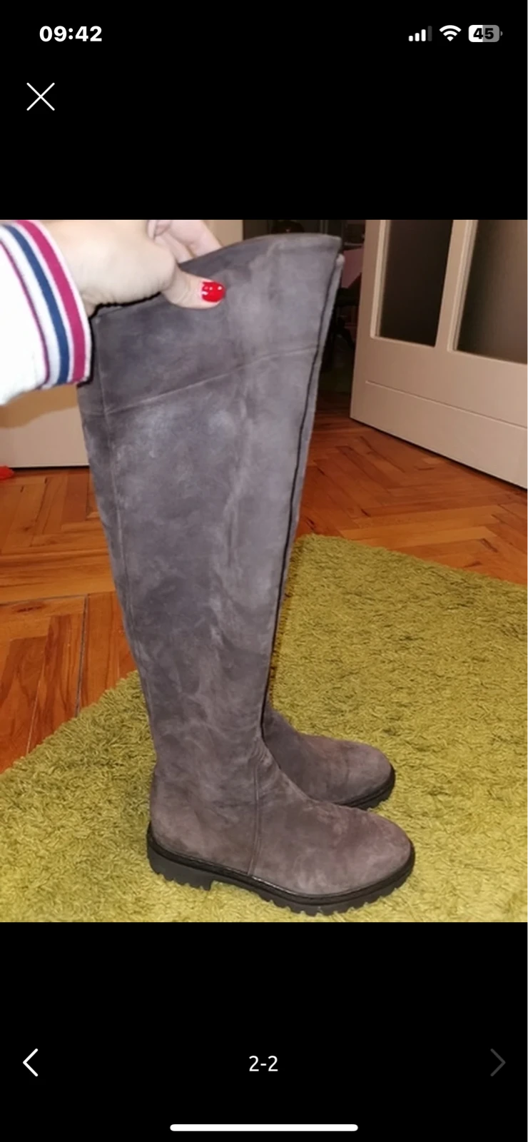 Kozne italijanke cizme kao nove 38