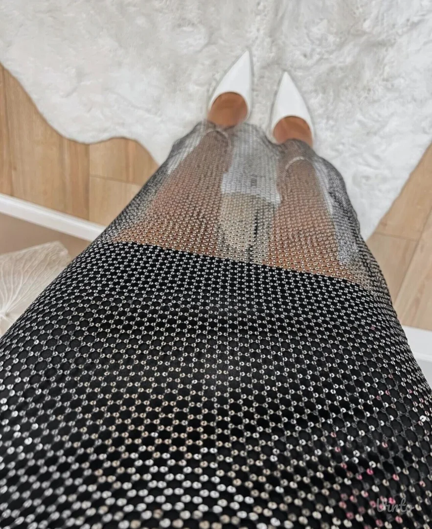 Zara haljina sa mrezom