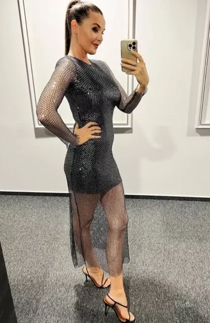 Zara haljina sa mrezom