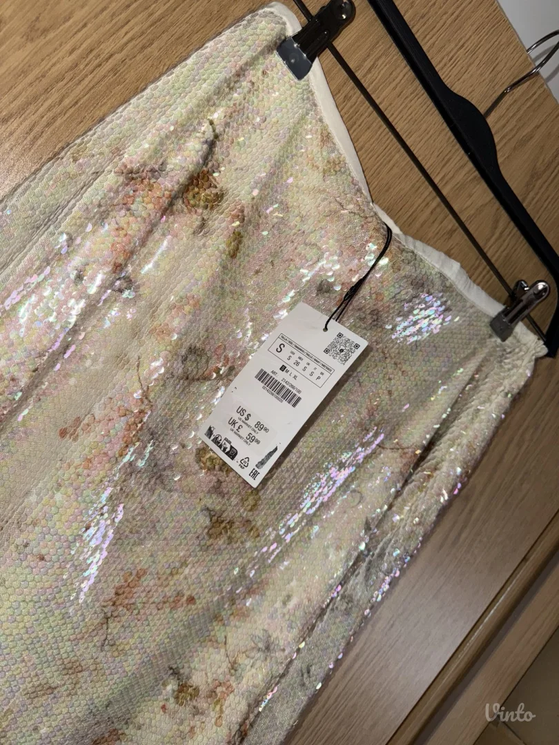 Zara midi suknja sa sljokicama