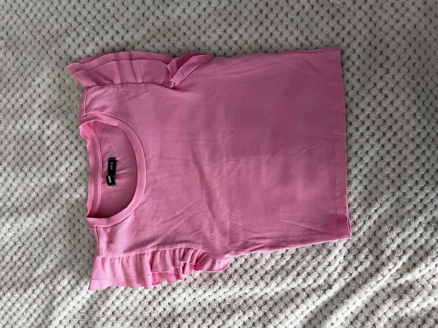 Roze majica crop top