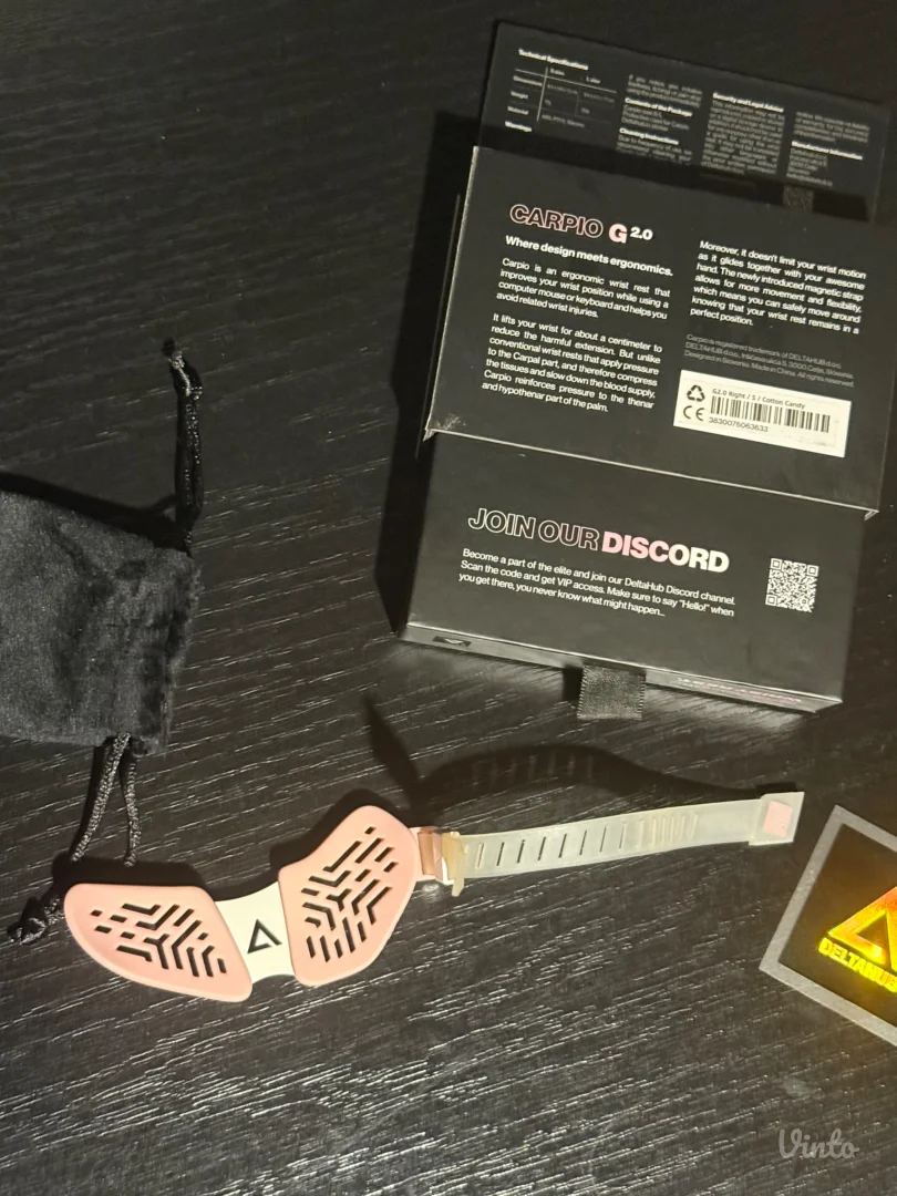 Carpio G 2.0 ergonomski oslonac za desnu ruku silikonska narukvica