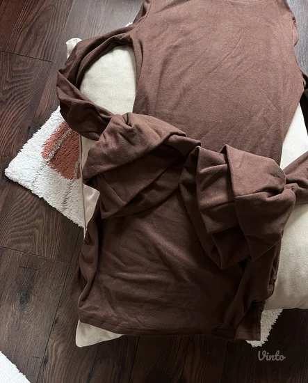 Braon top/haljina - NOVO