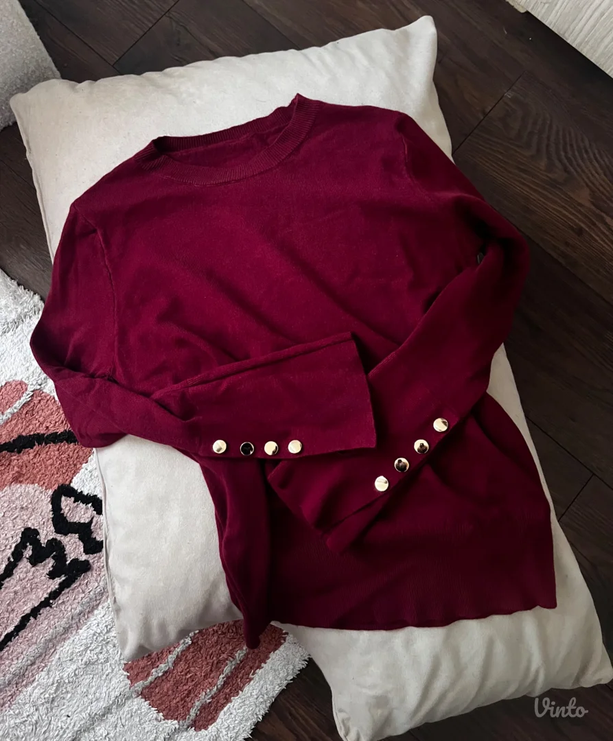 Nov bordo dzemper