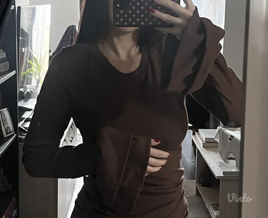 Braon top/haljina - NOVO