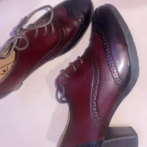 Cipele sa stiklom bordo