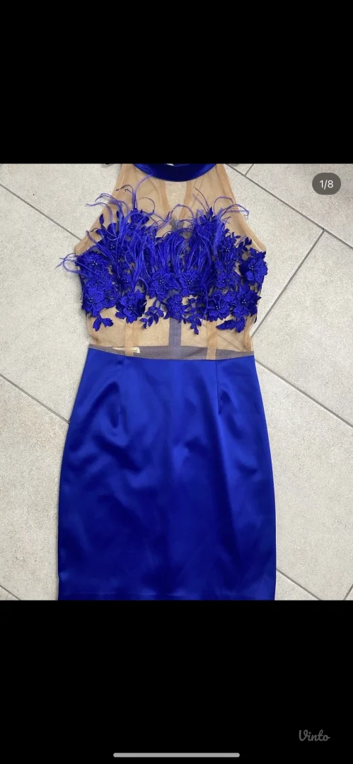 Svečana haljina sa perjem