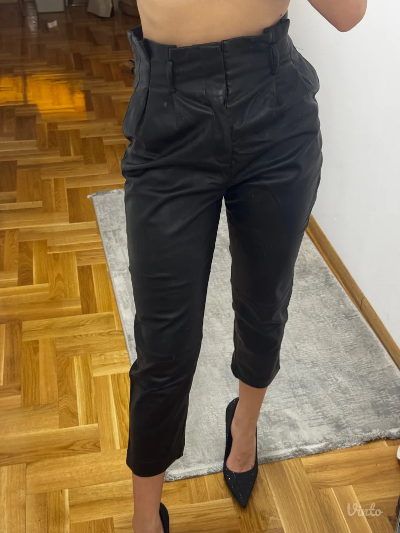H&M - kožne pantalone