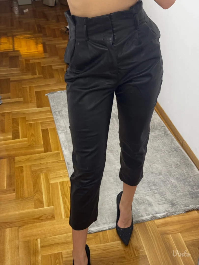 H&M - kožne pantalone