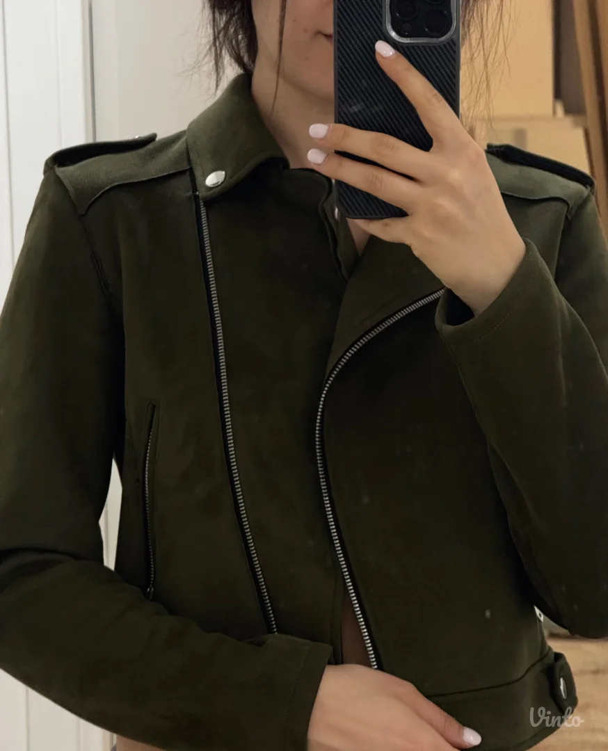 ClockHouse - kožna jakna od velura