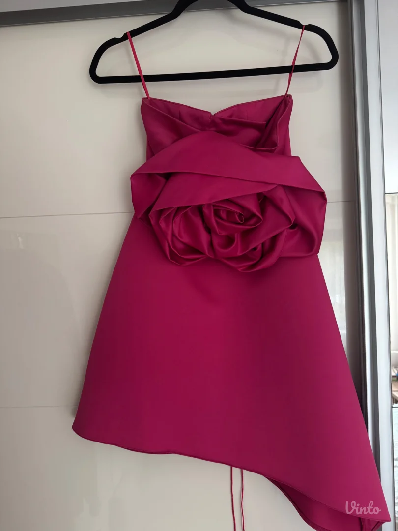 Svečana ciklama haljina Marko Jović atelier – XS (34), nošena jednom