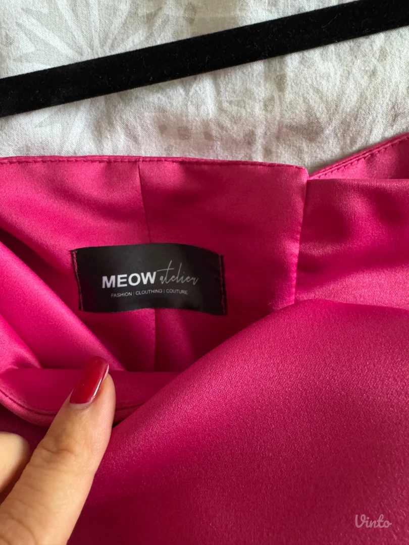 Svečana ciklama haljina Marko Jović atelier – XS (34), nošena jednom