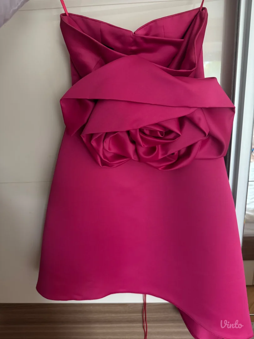 Svečana ciklama haljina Marko Jović atelier – XS (34), nošena jednom