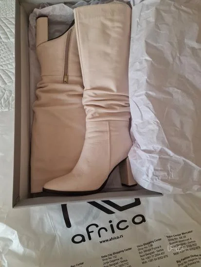 Nove čizme Africa na štiklu, Kožne