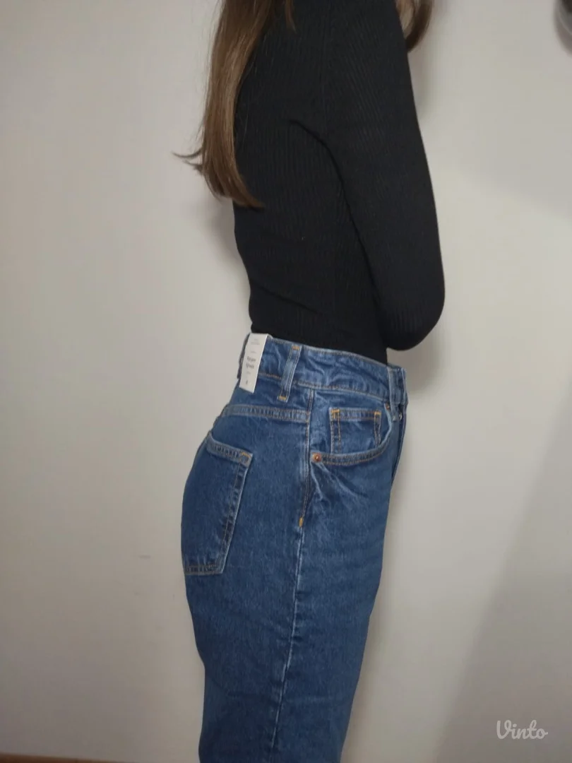 Nove H&M Mom jeans farmerke