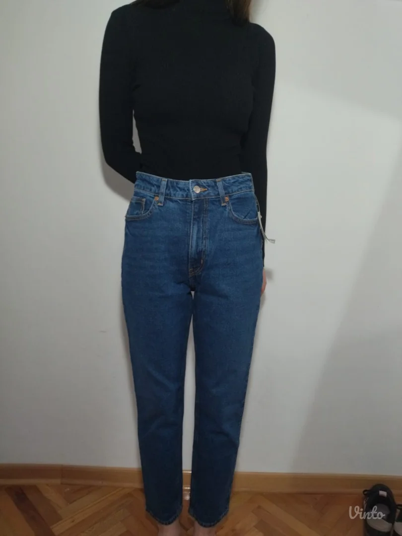 Nove H&M Mom jeans farmerke