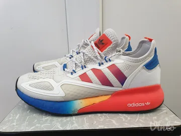 Adidas ZX 2K Boost White Solar Red Blue