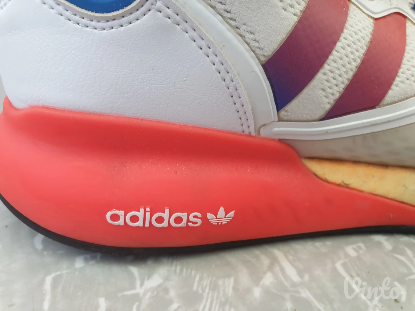 Adidas ZX 2K Boost White Solar Red Blue