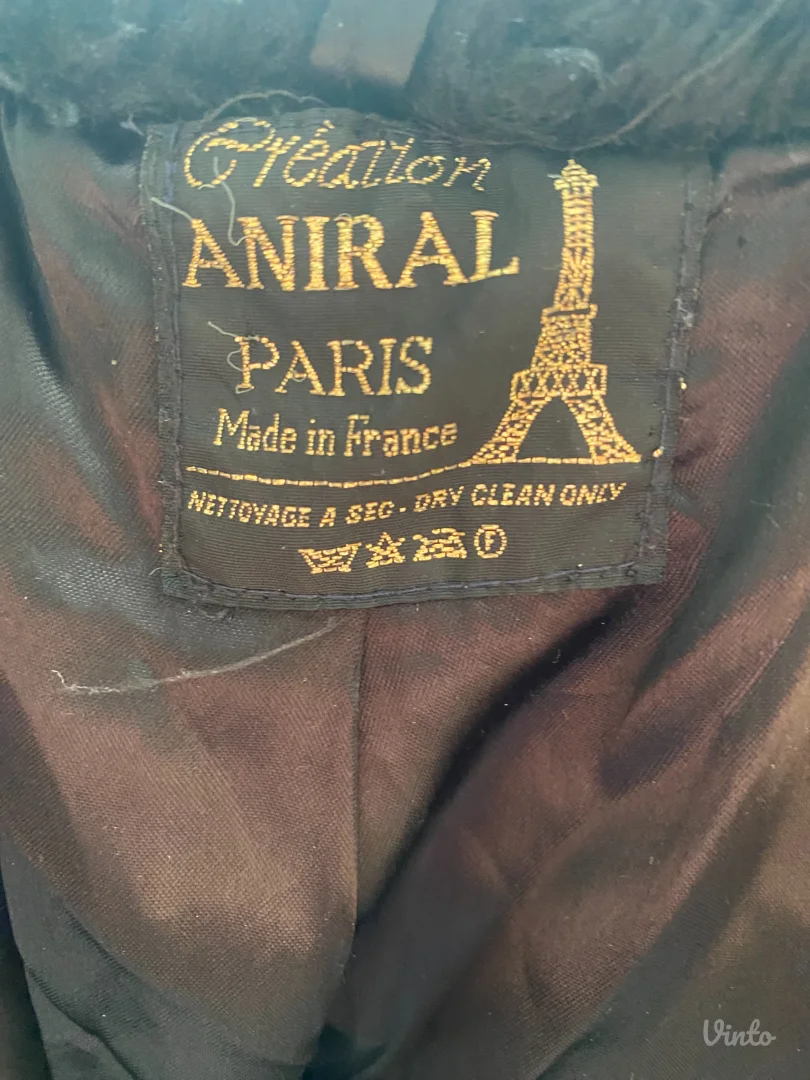 Vintage bunda od veštačkog krzna