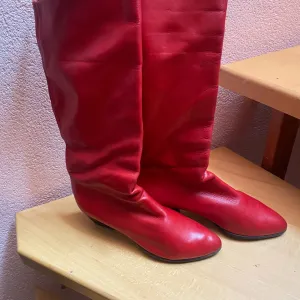 Delia - crvene italijanske kožne čizme