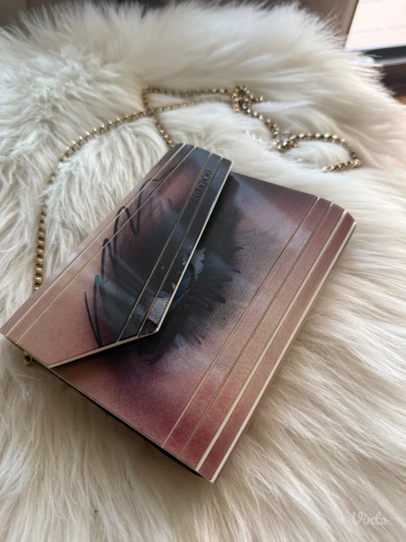Jimmy Choo Holographic candy eye clutch original