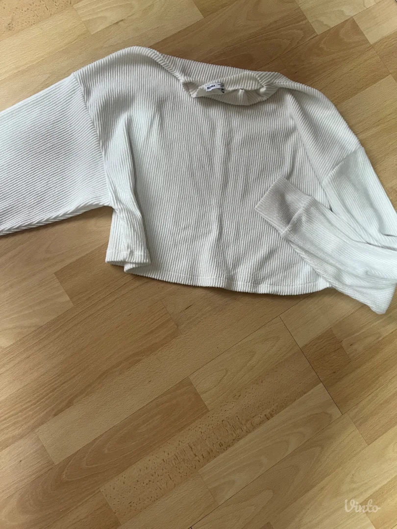 Bershka - beli ženski džemper
