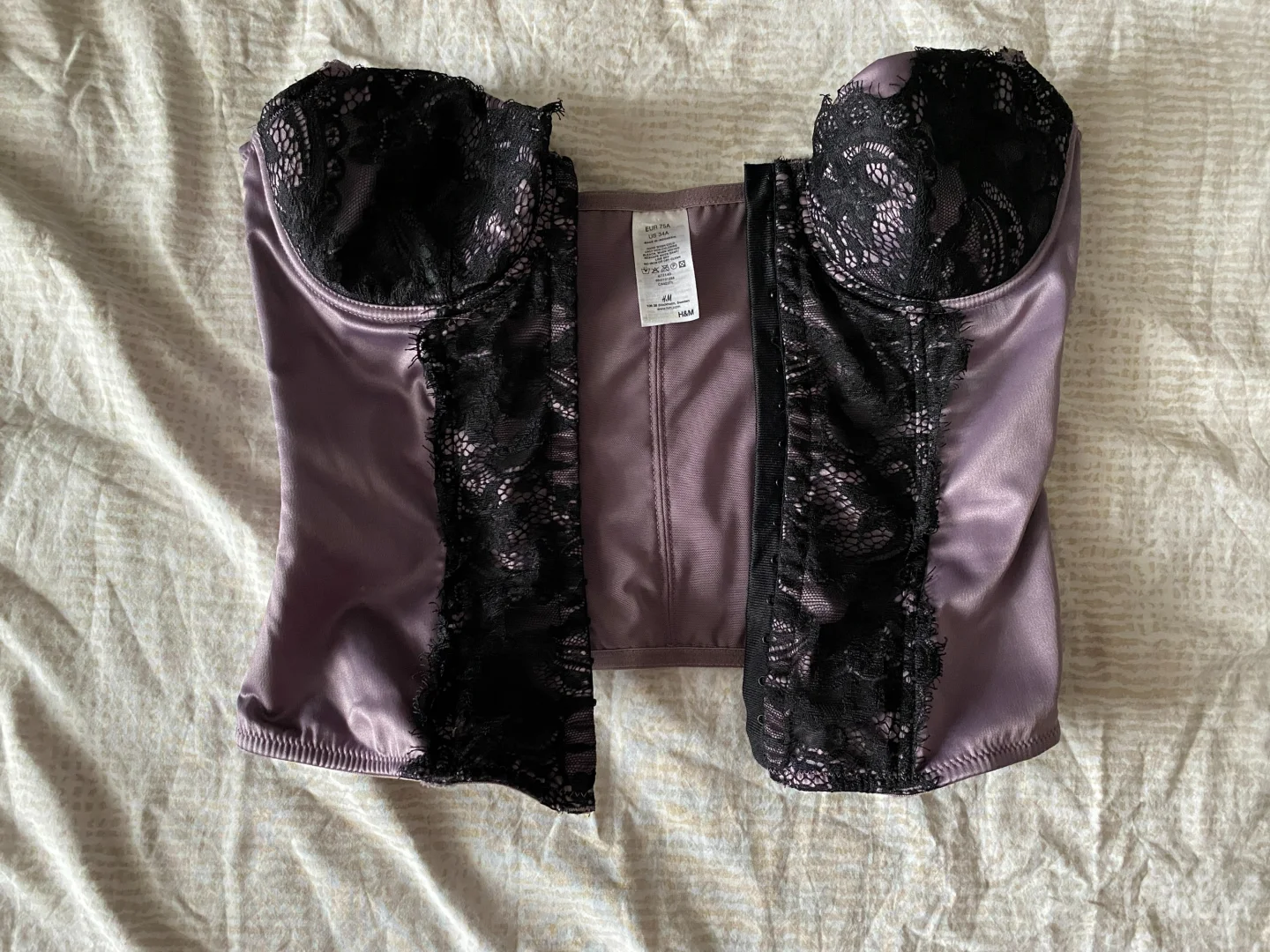 H&M ljubičasti korset