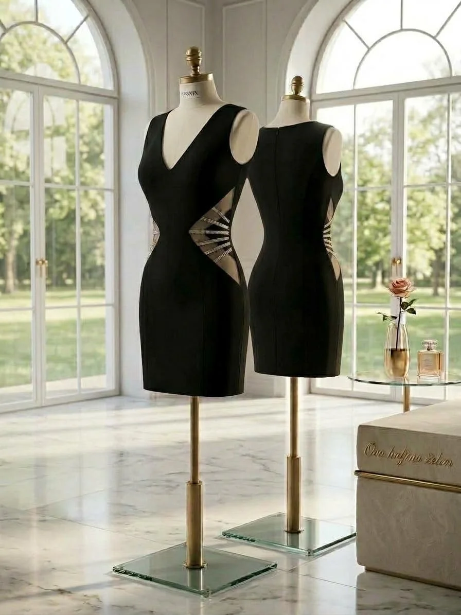 Elegantna crna haljina