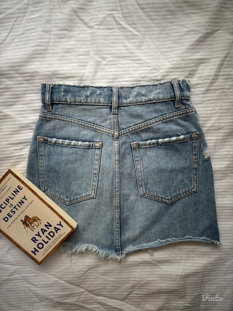 ZARA 100%PAMUK TEKSAS SUKNJICA