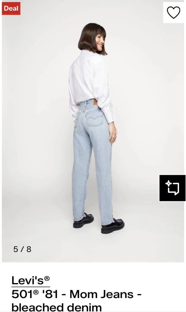 ORIGINAL LEVIS 501 MOM JEANS