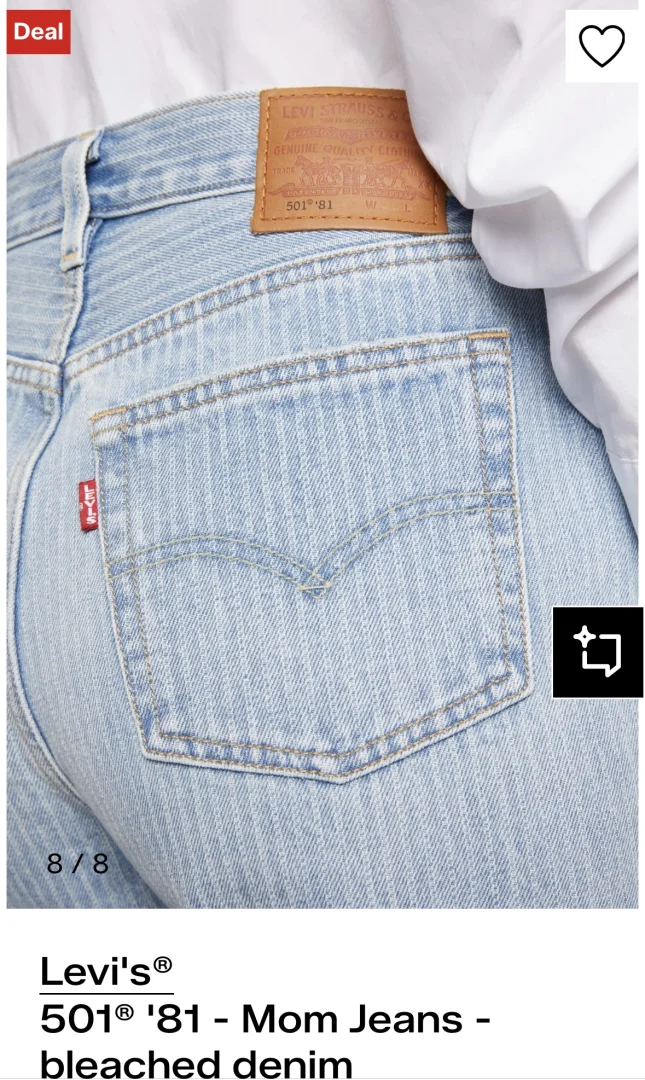 ORIGINAL LEVIS 501 MOM JEANS