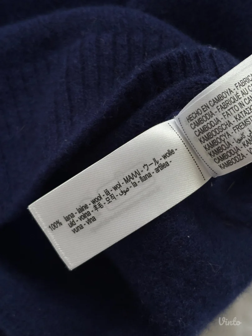 100% VUNA ZARA DŽEMPER KRATKIH RUKAVA