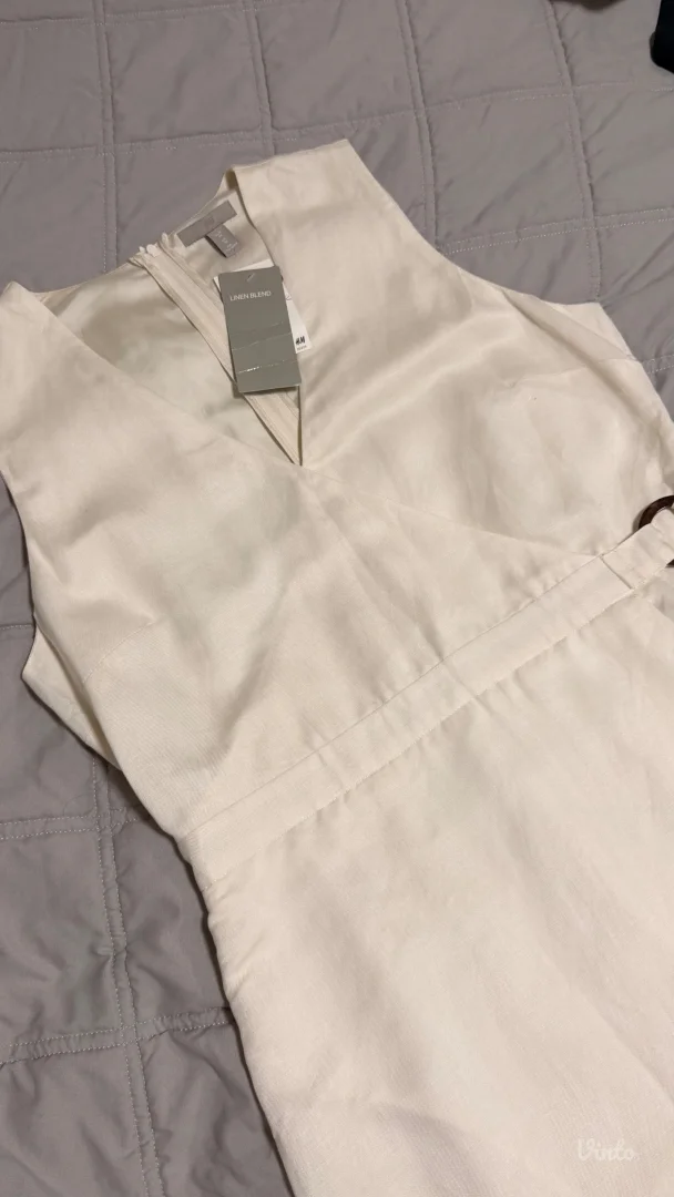 Haljina od lana H&M