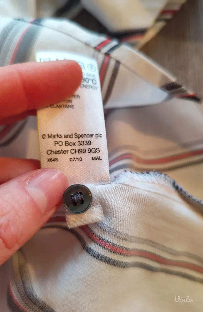 MARKS & SPENCER prugasta košulja, kratak rukav L/40