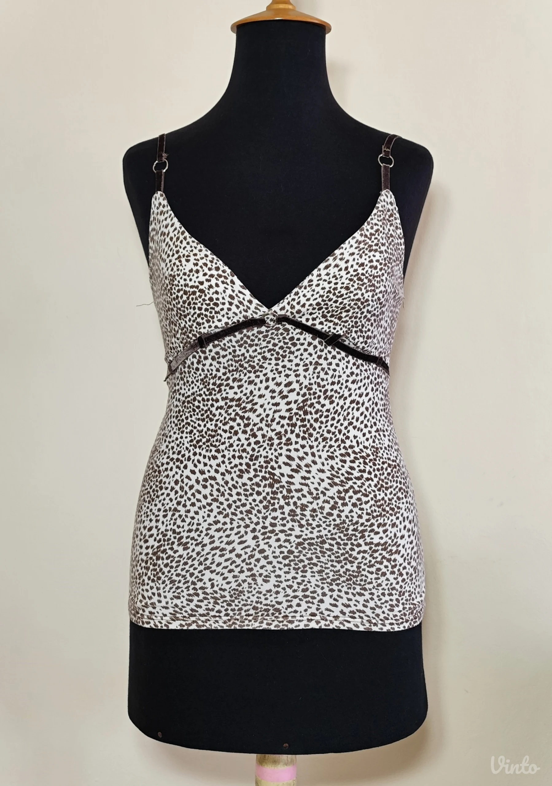 Animal print top majica na bretele XS-S