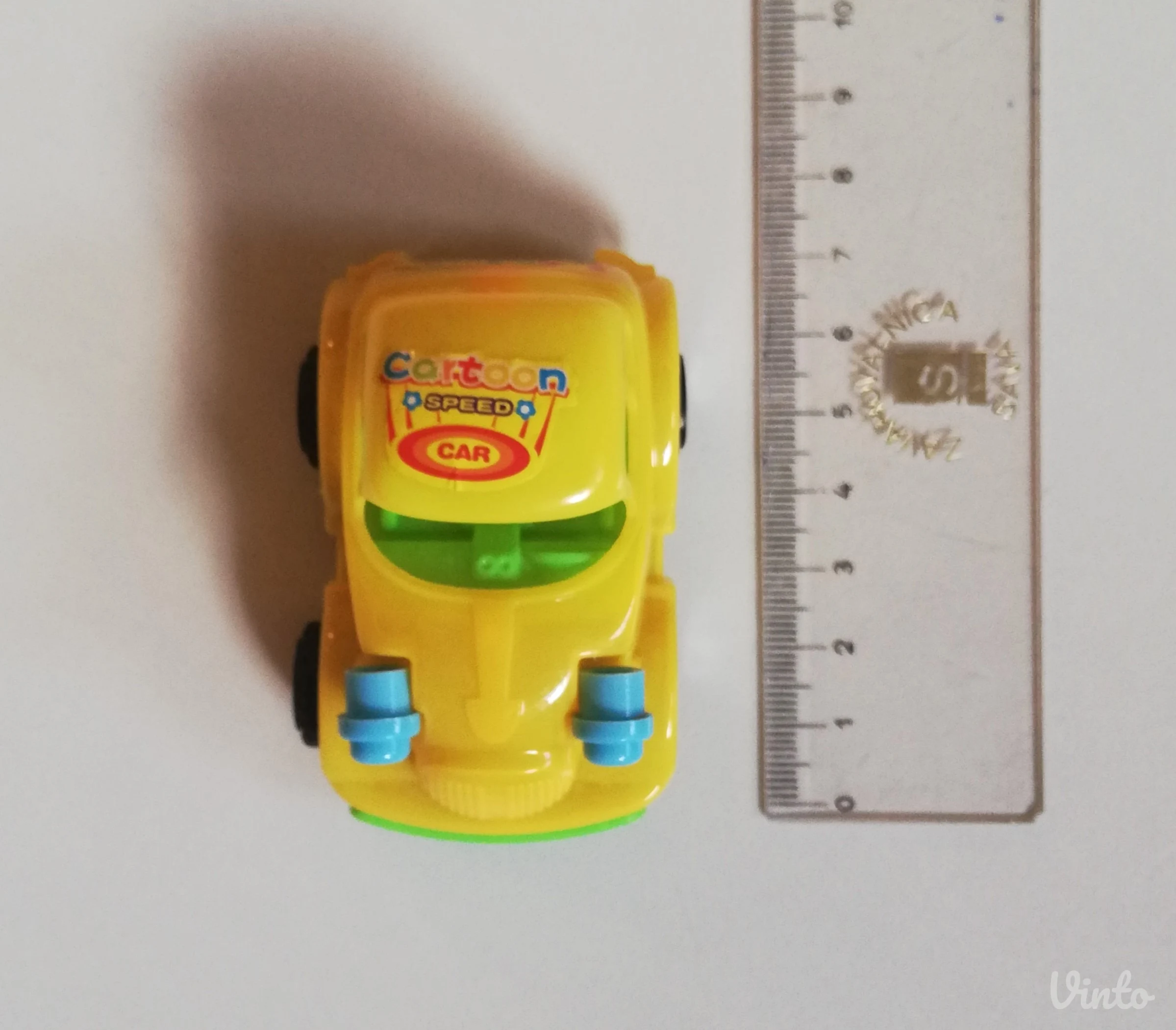 Žuti autić, cartoon speed car no730