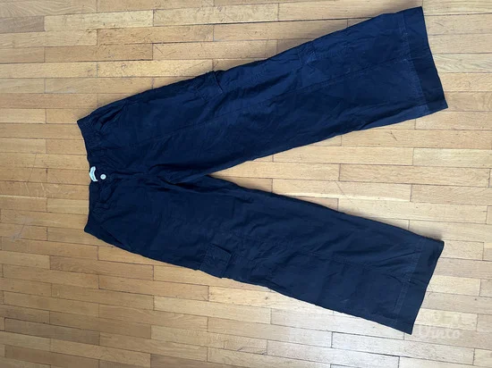 ZARA Kargo crne pantalone Akcija