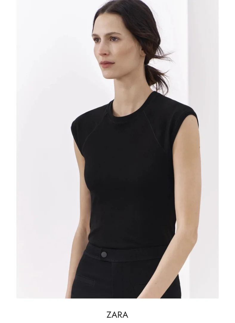 Zara Interlock majica NOVO