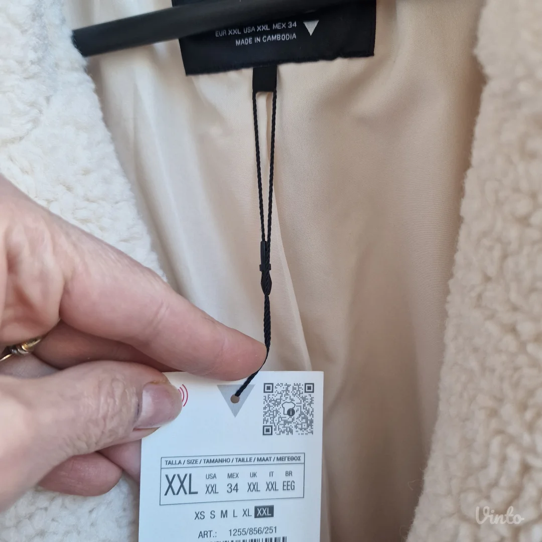 Dugi kaput teddy Zara XXL Novo