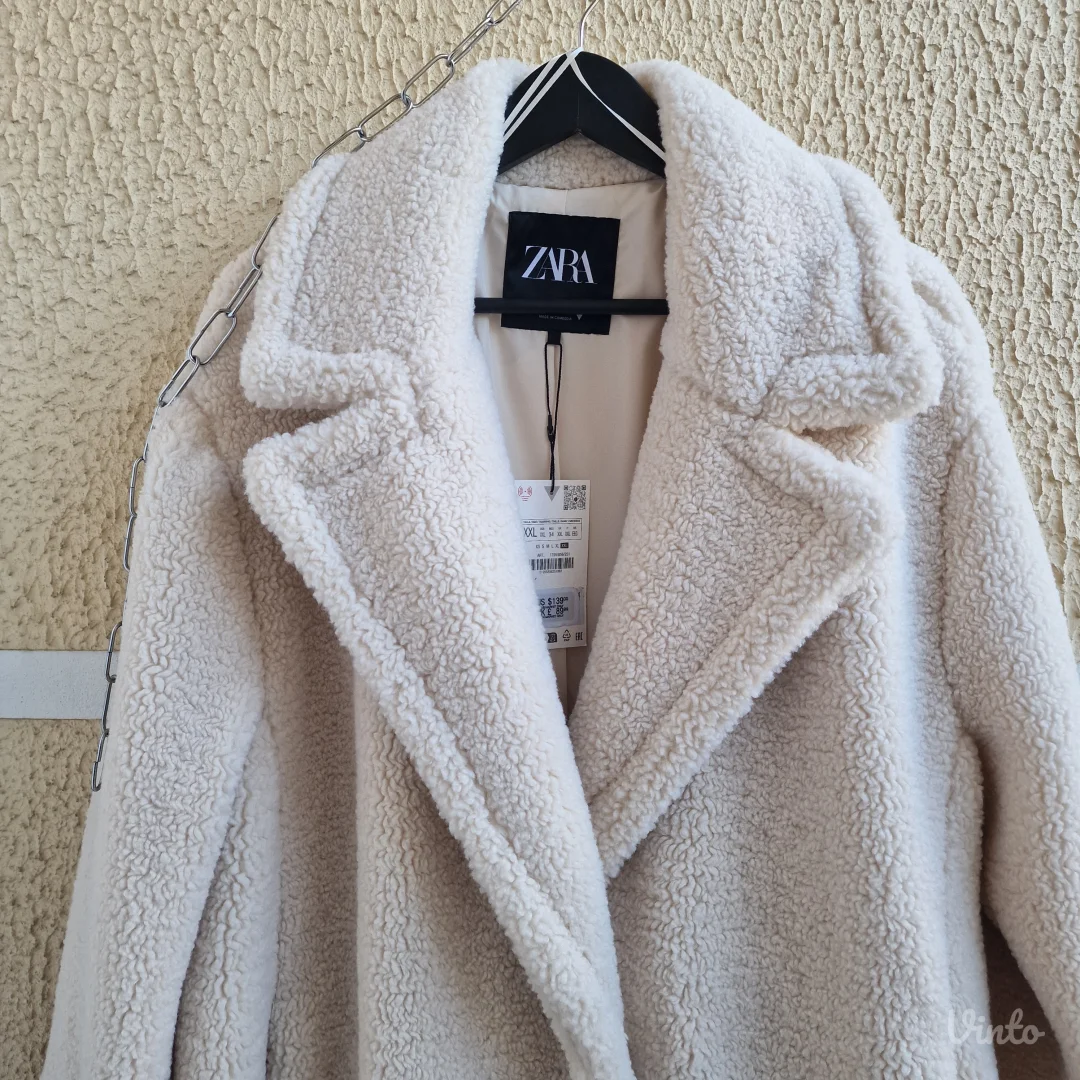 Dugi kaput teddy Zara XXL Novo