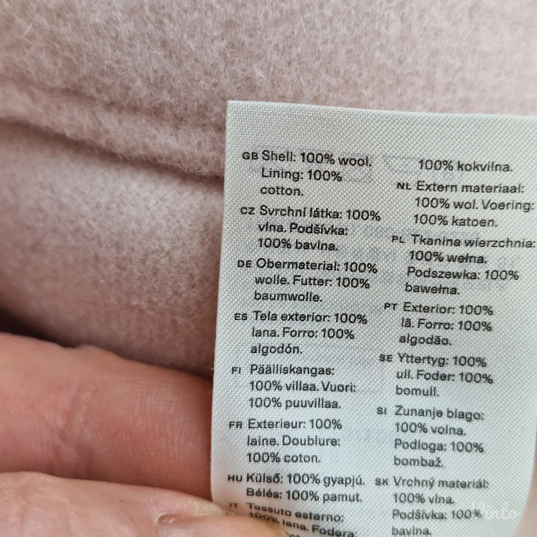 Vunena natkosulja jakna Arket 44 Nova