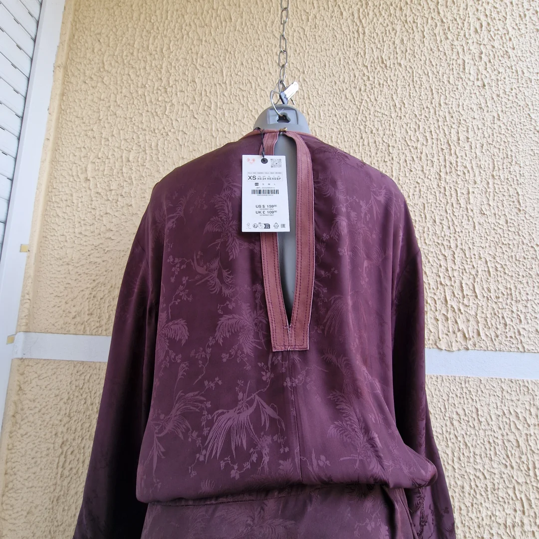 Duga haljina u japanskom stilu Zara XS-S Novo